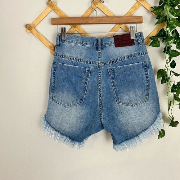 One Teaspoon x Free People High Rise Waist Bonita Slim Fit Raw Frayed Hem Size 2 - Picture 9 of 9